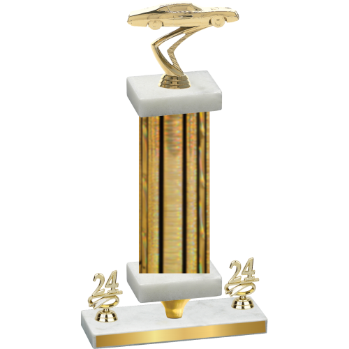 Premium Single Gold Glacier Year Cars Trophy