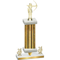 Premium Single Gold Glacier Year Archery Trophy