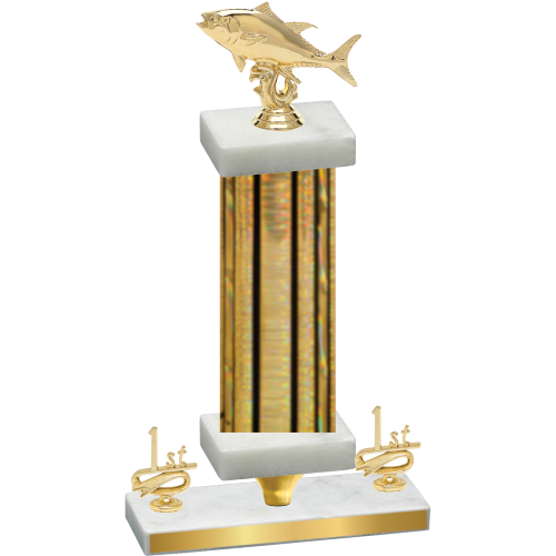 Premium Single Gold Glacier First Place Fishing Trophy