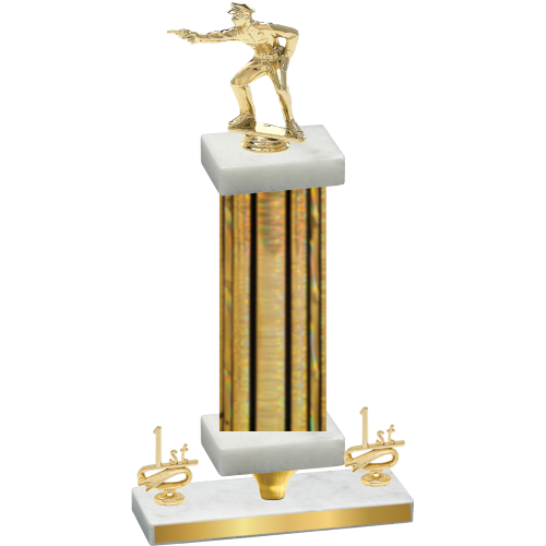 Premium Single Gold Glacier First Place Shooter Trophy