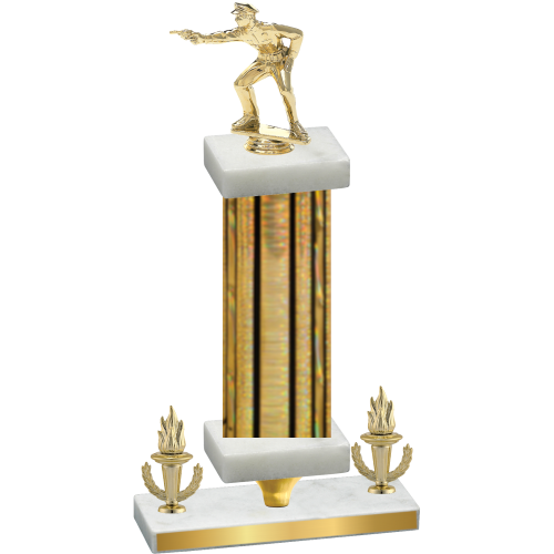 Premium Single Gold Glacier Victory Shooter Trophy