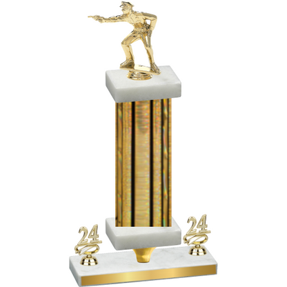 Premium Single Gold Glacier Year Shooter Trophy