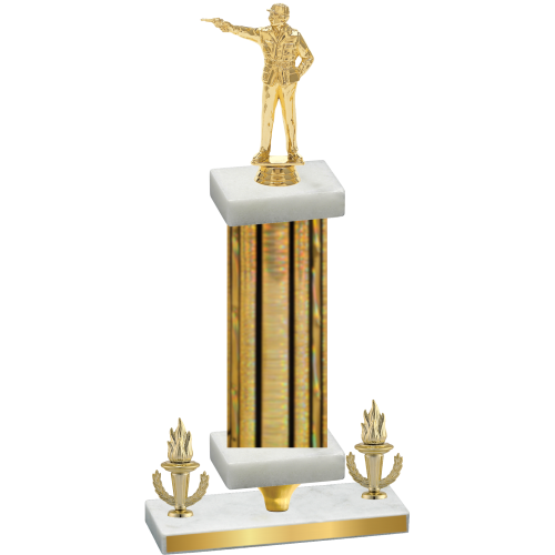 Premium Single Gold Glacier Victory Shooter Trophy