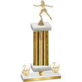 Premium Single Gold Glacier Second Place Skater Trophy