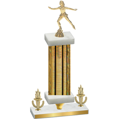 Premium Single Gold Glacier Victory Skater Trophy