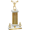 Premium Single Gold Glacier Victory Weights Trophy