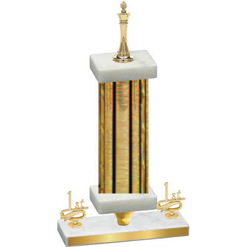 Premium Single Gold Glacier First Place Chess Trophy