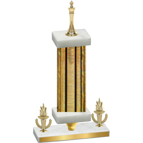 Premium Single Gold Glacier Victory Chess Trophy