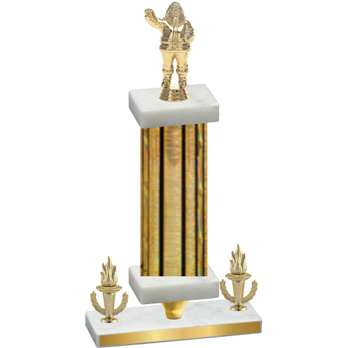 Premium Single Gold Glacier Victory Holiday Trophy