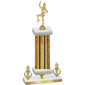 Premium Single Gold Glacier Victory Majorette Trophy