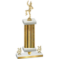 Premium Single Gold Glacier Year Majorette Trophy