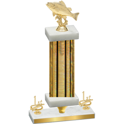 Premium Single Gold Glacier First Place Fishing Trophy
