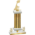 Premium Single Gold Glacier Year Golf Trophy