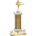 Premium Single Gold Glacier First Place Karate Trophy