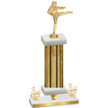 Premium Single Gold Glacier Third Place Karate Trophy