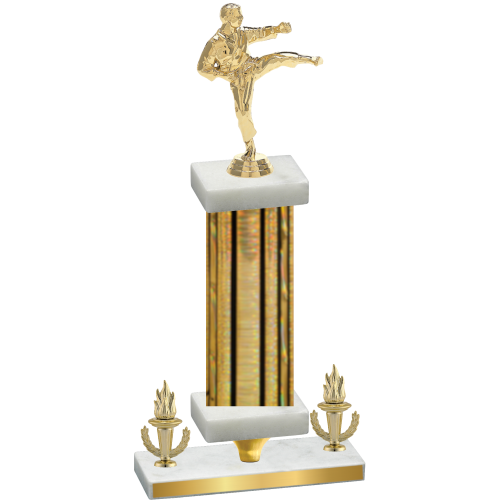 Premium Single Gold Glacier Victory Karate Trophy