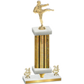 Premium Single Gold Glacier Year Karate Trophy