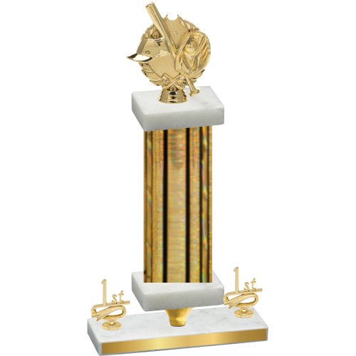 Premium Single Gold Glacier First Place Baseball Trophy
