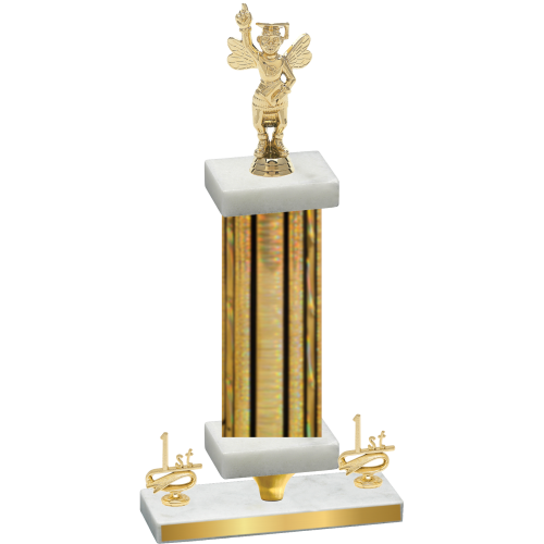 Premium Single Gold Glacier First Place Academics Trophy