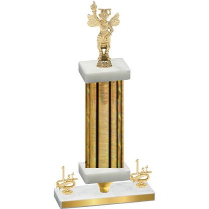 Premium Single Gold Glacier First Place Academics Trophy