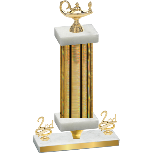 Premium Single Gold Glacier Second Place Academics Trophy