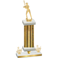 Premium Single Gold Glacier Third Place Softball Trophy
