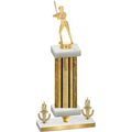 Premium Single Gold Glacier Victory Softball Trophy