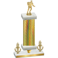 Premium Single Gold Carbon Fiber Victory Rugby Trophy