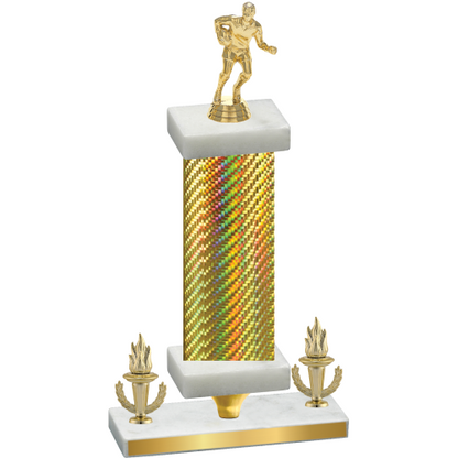 Premium Single Gold Carbon Fiber Victory Rugby Trophy