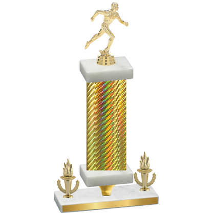 Premium Single Gold Carbon Fiber Victory Running Trophy