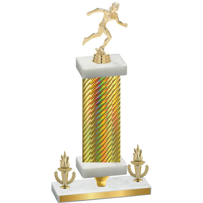 Premium Single Gold Carbon Fiber Victory Running Trophy