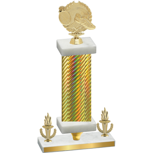 Premium Single Gold Carbon Fiber Victory Running Trophy