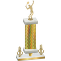 Premium Single Gold Carbon Fiber Victory Tennis Trophy