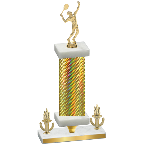 Premium Single Gold Carbon Fiber Victory Tennis Trophy