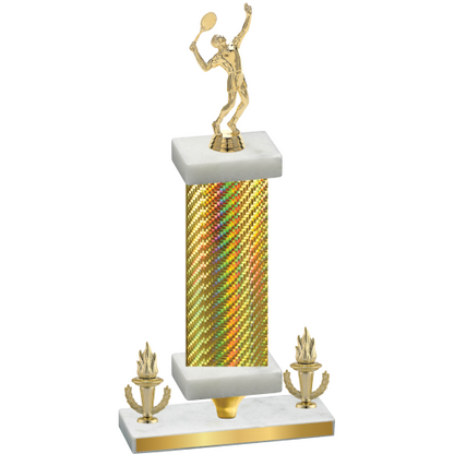 Premium Single Gold Carbon Fiber Victory Tennis Trophy