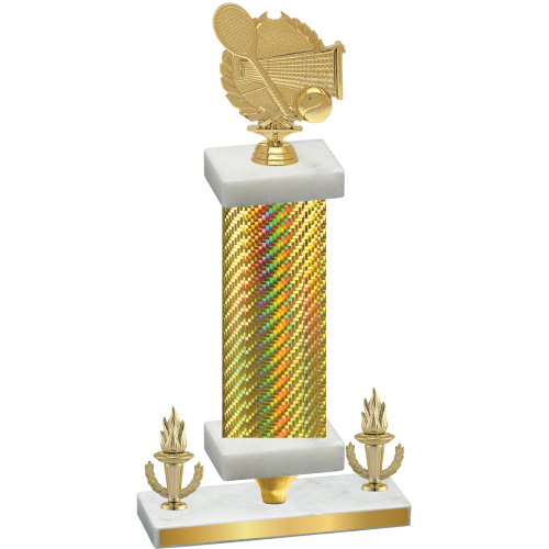Premium Single Gold Carbon Fiber Victory Tennis Trophy