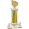 Premium Single Gold Carbon Fiber Year Tennis Trophy
