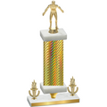 Premium Single Gold Carbon Fiber Victory Wrestling Trophy