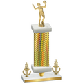 Premium Single Gold Carbon Fiber Victory Volleyball Trophy
