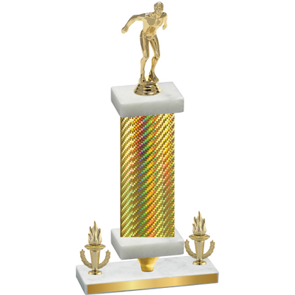 Premium Single Gold Carbon Fiber Victory Swimming Trophy