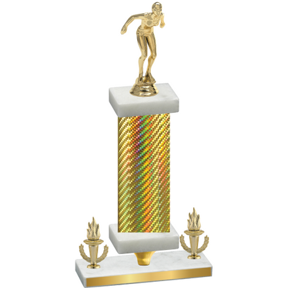 Premium Single Gold Carbon Fiber Victory Tennis Trophy