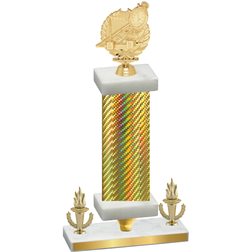 Premium Single Gold Carbon Fiber Victory Swimming Trophy