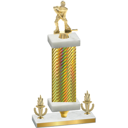 Premium Single Gold Carbon Fiber Victory Hockey Trophy