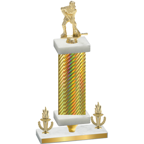 Premium Single Gold Carbon Fiber Victory Hockey Trophy