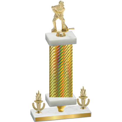 Premium Single Gold Carbon Fiber Victory Hockey Trophy