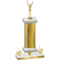 Premium Single Gold Carbon Fiber First Place Victory Trophy
