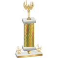 Premium Single Gold Carbon Fiber Third Place Victory Trophy