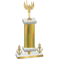 Premium Single Gold Carbon Fiber Victory Victory Trophy