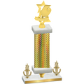 Premium Single Gold Carbon Fiber Victory Pickleball Trophy