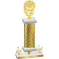Premium Single Gold Carbon Fiber Second Place Pickleball Trophy